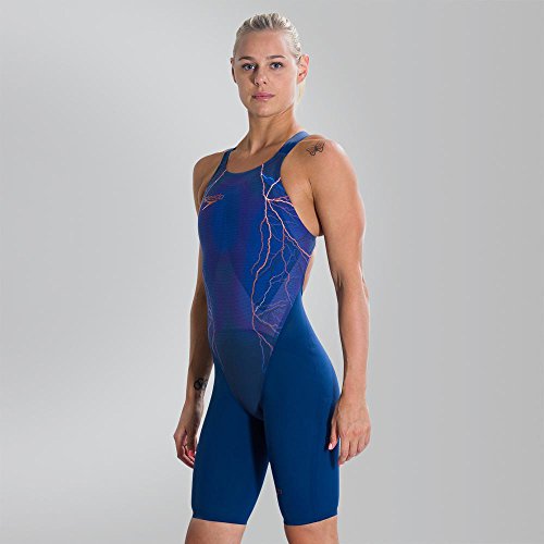 Speedo 8-09170C292 Bañador de Competición, Mujer, Azul (Fast Blue/Copper), 20