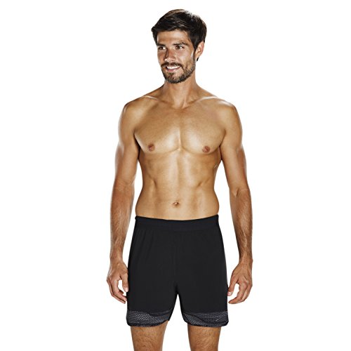 Speedo 8-11361C207 Bañador, Hombre, Negro/Blanco, S