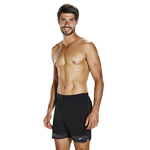 Speedo 8-11361C207 Bañador, Hombre, Negro/Blanco, S