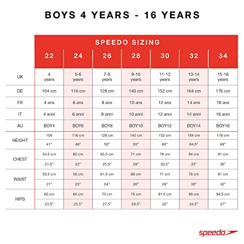 Speedo Allover Panel Jm Bañador, Junior Boys, Negra, 26 (7-8 años)