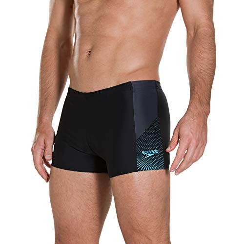 Speedo - Bañador de Buceo para Hombre, Hombre, Color Boom Blk/Aqua Splash/Oxid, tamaño Size: 36