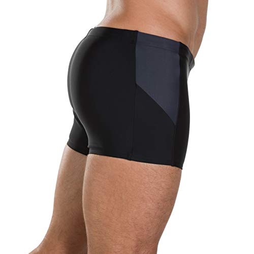 Speedo - Bañador de Buceo para Hombre, Hombre, Color Boom Blk/Aqua Splash/Oxid, tamaño Size: 36