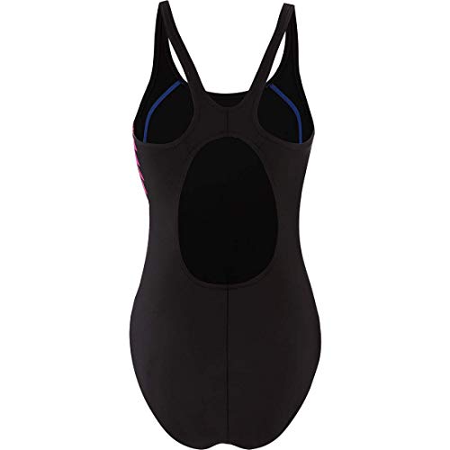 Speedo Bañador para Mujer 68-09306F228, Color Negro, Azul y Rosa eléctrico, Talla S