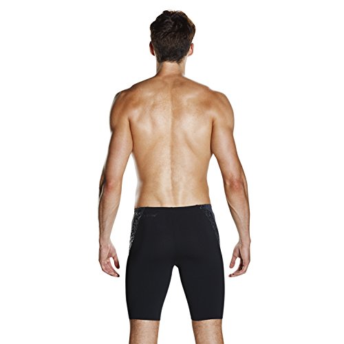 Speedo Boom Splice Bañador, Adult Male, Negra/Oxid Gris, 32 (ES 80 CM)