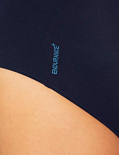 Speedo Boom Splice Muscleback Bañadores de Mujer para Natación, Color Marina/Azul Piscina, Talla 42