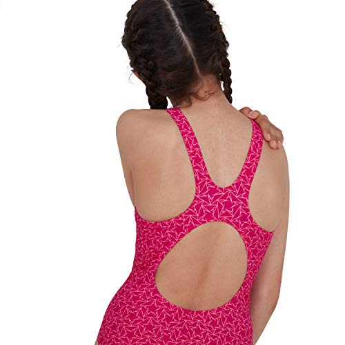 Speedo Boomstar Muscleback Bañador, Niñas, Rosa (Electric Pink/Galinda), 30 (11-12 Años)