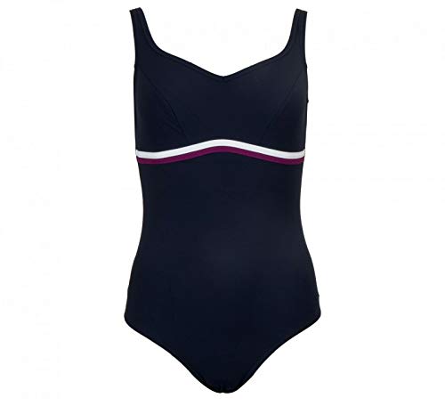 Speedo Contourluxe 1 Piece Bañador, Mujer, True Navy/Plum/White, 46