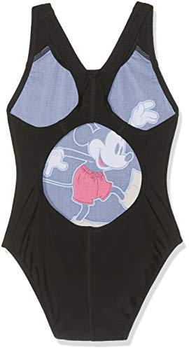 Speedo Digital Placement 1Pce Jf Bañador, Junior Girls, Negra, 28 (9-10 años)