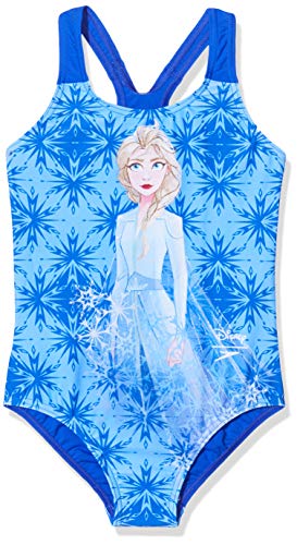 Speedo Disney Frozen 2 Digital Placement Traje de Baño de Una Pieza , Infantil Niña, Multicolor (Blue), 3 Años