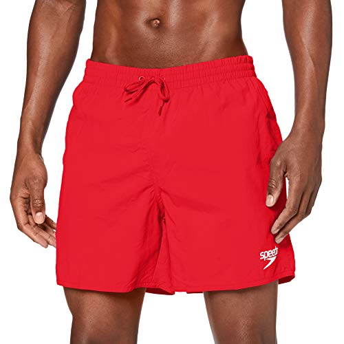 Speedo Essential Bañador Piscina Hombre para Natación, Color Roja, Talla S