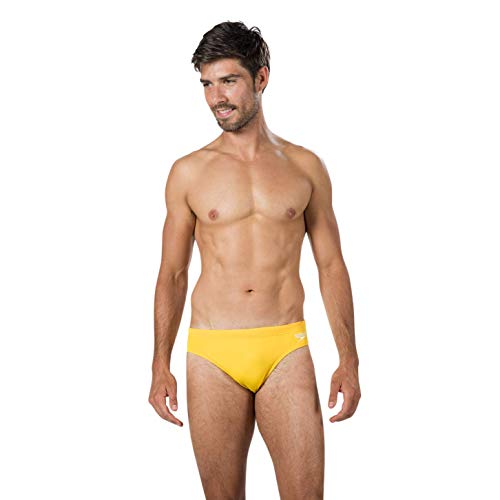 Speedo Essential Endurance+ 7cm Calzoncillos de Natación, Hombre, Amarillo (Pure Yellow), 36