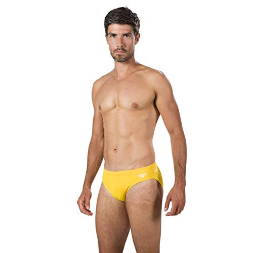 Speedo Essential Endurance+ 7cm Calzoncillos de Natación, Hombre, Amarillo (Pure Yellow), 36