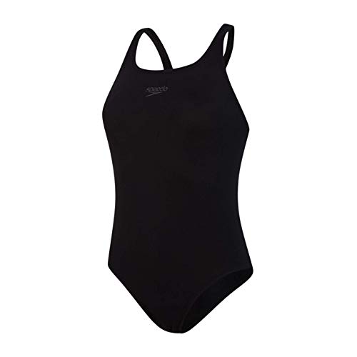 Speedo Essential Endurance + Medalist Bañador, Mujer, Negro, 32 (ES 38)