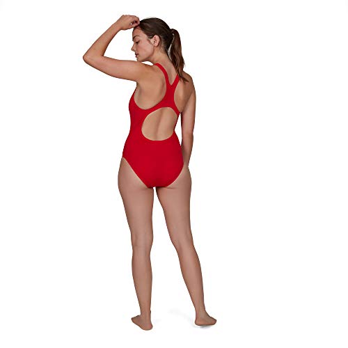 Speedo Essential Endurance + Medalist Bañador, Mujer, Rojo Fed, 28 (ES 34)