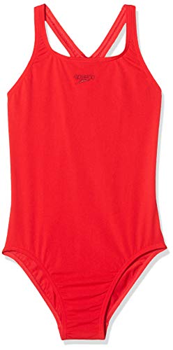 Speedo Essential Endurance + Medalist Bañador, Mujer, Rojo Fed, 28 (ES 34)
