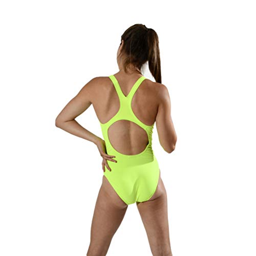 Speedo Essential Endurance+ Medalist Swimsuit, Adult Female, Amarillo, 40 (ES 46)