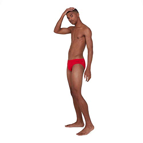 Speedo Essentials Endurance + 7 Cm Bañador Tipo Slip, Hombre, Rojo (Fed Red), 40 (ES 100 cm)