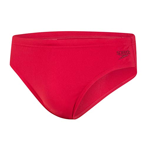 Speedo Essentials Endurance + 7 Cm Bañador Tipo Slip, Hombre, Rojo (Fed Red), 40 (ES 100 cm)