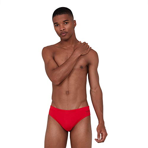 Speedo Essentials Endurance + 7 Cm Bañador Tipo Slip, Hombre, Rojo (Fed Red), 40 (ES 100 cm)