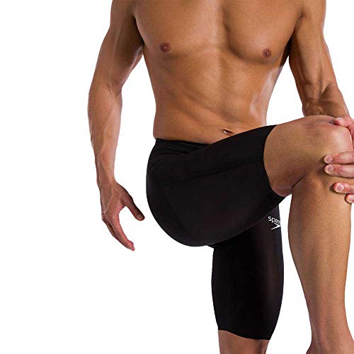 Speedo Fastskin LZR Pure Valor High Waisted Jammer Am Bañador De Competición, Hombre, Black/White, 22