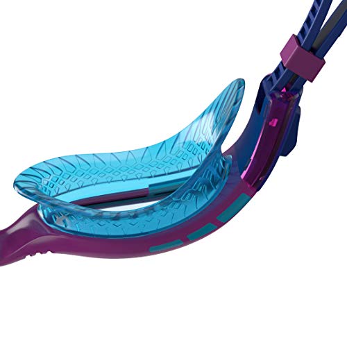 Speedo Futura Biofuse Flexiseal Gafas Natación Infantil para Piscina, Color Azul/Violeta, Talla unica