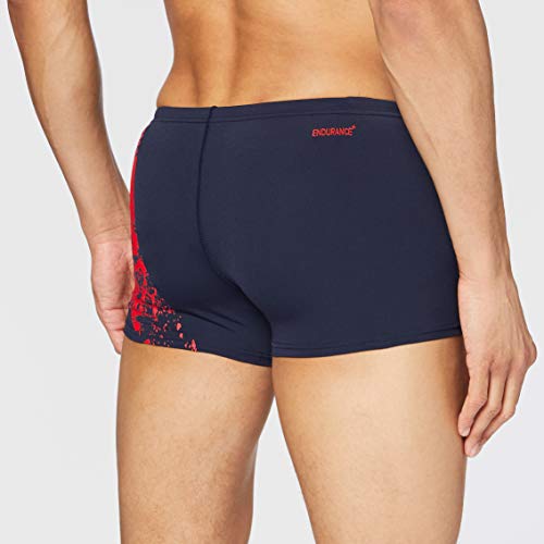 Speedo Inserto Boomstar Pantalón De Baño (Aquashort), Hombre, Azul Marino/Rojo Fed auténtico, 36 (ES 90 CM)