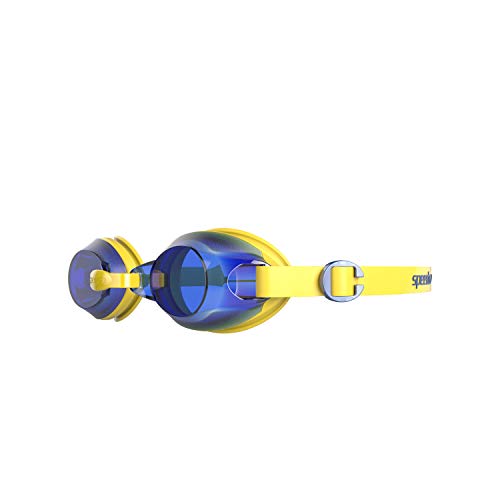 Speedo Jet Junior Gafas de natación, Unisex niños, Amarillo Imperio/Azul neón, One Size