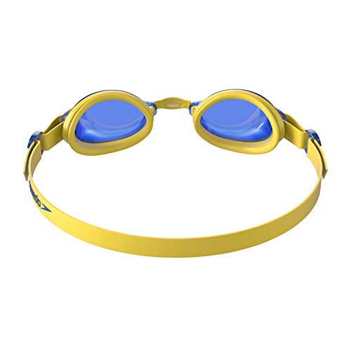 Speedo Jet Junior Gafas de natación, Unisex niños, Amarillo Imperio/Azul neón, One Size