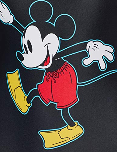 Speedo Mickey Placement con Espalda En U Bañador, Adult Female, Negra, 34 (ES 40)