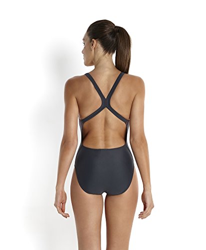 Speedo Samba Blend Placement Powerback – Bañador para Mujer Ossido/Siren/Deep