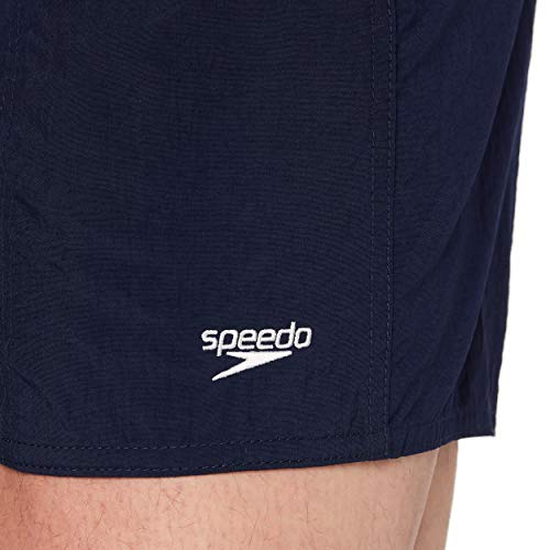 Speedo Solid Leisure - Bañador de natación para hombre, color azul marino, talla S