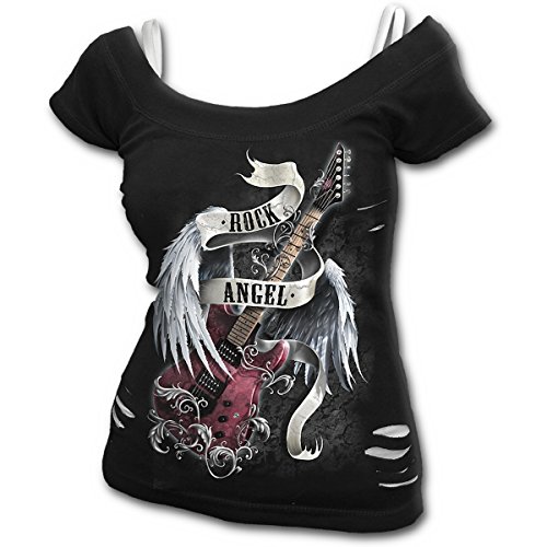 Spiral Direct - Camiseta para mujer Negro Negro (Black & White 008) XXL
