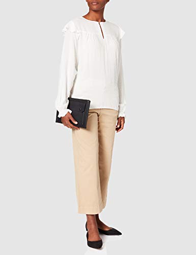 Springfield Blusa Plumeti Camisa, Marfil, 44 para Mujer