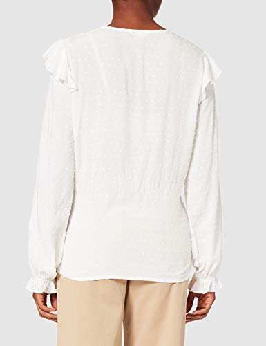 Springfield Blusa Plumeti Camisa, Marfil, 44 para Mujer