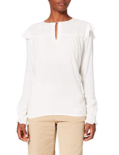 Springfield Blusa Plumeti Camisa, Marfil, 44 para Mujer