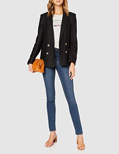 Springfield Camiseta Gráfica Bordados T-Shirt, Gris, L Womens