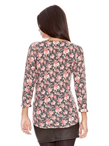 Springfield Camiseta Sud FLR Grande Gris/Rosa S