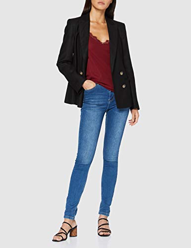 Springfield Especial Frq Lencero-C/83 Top, Rojo (Granate), XS para Mujer