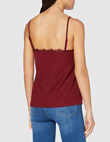 Springfield Especial Frq Lencero-C/83 Top, Rojo (Granate), XS para Mujer