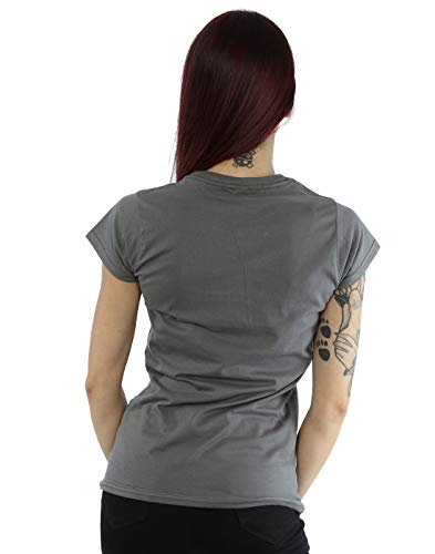 Star Wars mujer Princess Leia Distressed Camiseta Medium Carbón