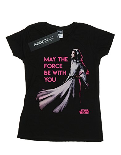 Star Wars mujer Princess Leia Force Camiseta Small Negro