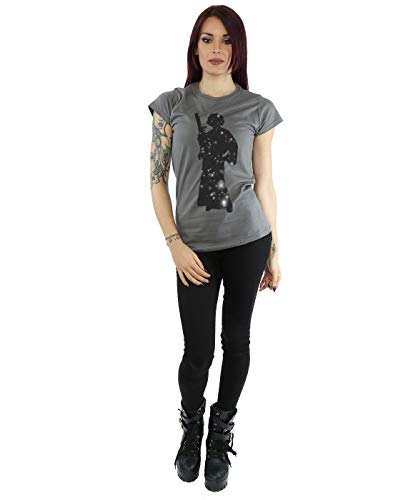 Star Wars mujer Princess Leia Stars Camiseta Medium Carbón
