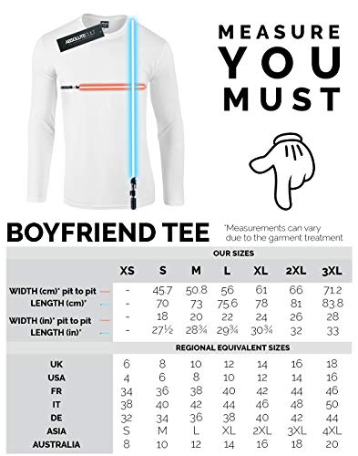 Star Wars Mujer The Mandalorian Protect Attack Snack Novio Fit Manga Larga De La Camiseta Negro XX-Large