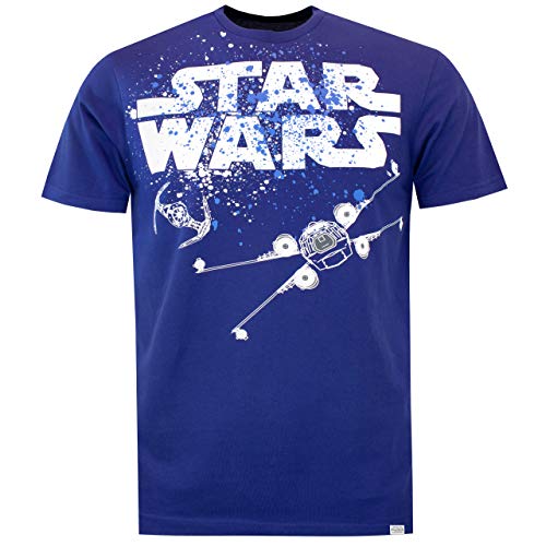 Star Wars Pijama para Hombre La Guerra de Las Galaxias Azul Size Large