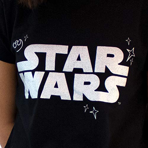 Star Wars Pijama para Mujer Guerra de Las Galaxias Negro Size Small