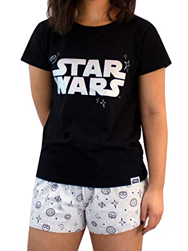 Star Wars Pijama para Mujer Guerra de Las Galaxias Negro Size Small