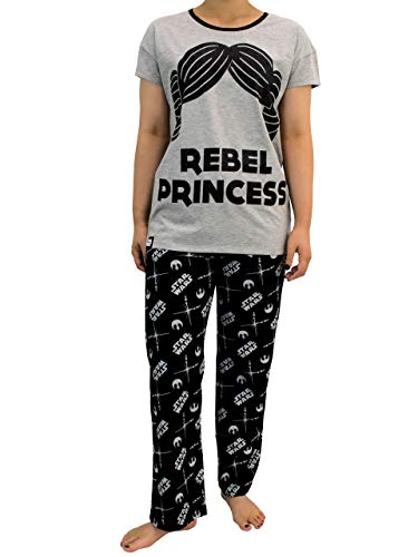 Star Wars Pijama para Mujer La Guerra de Las Galaxias Gris XX-Large