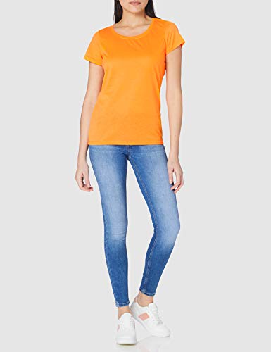 Stedman Apparel Active Cotton Touch/ST8700, Camiseta de deporte para Mujer, Naranja (Cyber Orange), 40 (Talla del Fabricante: Medium)