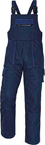 Stenso MAX - Pantalones con Peto de Trabajo para Hombre de algodón Azul Marino 46