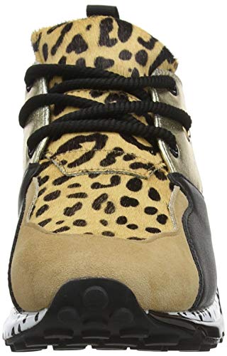 Steve Madden Cliff Sneaker, Zapatillas Altas, Multicolor Animal 911, 35 EU